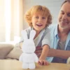 2 Pcs White Diy Bunny Piggy Bank Cartoon Rabbit Coin Storage Home Decor Kids Toys Vinyl Figurine Cute Unfinished Money Box 6