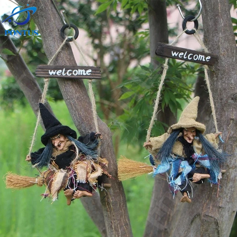 Witch-Hanging-Decor-Halloween-Doll-Scary-Hangings-Decoration-Flying ...