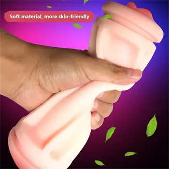 2 In 1 Male Real Vagina Deep Throat Double Masturbator Adult Endurance Exercise Male Sex Toy Pussy Masturbators for Men Sex Shop 4