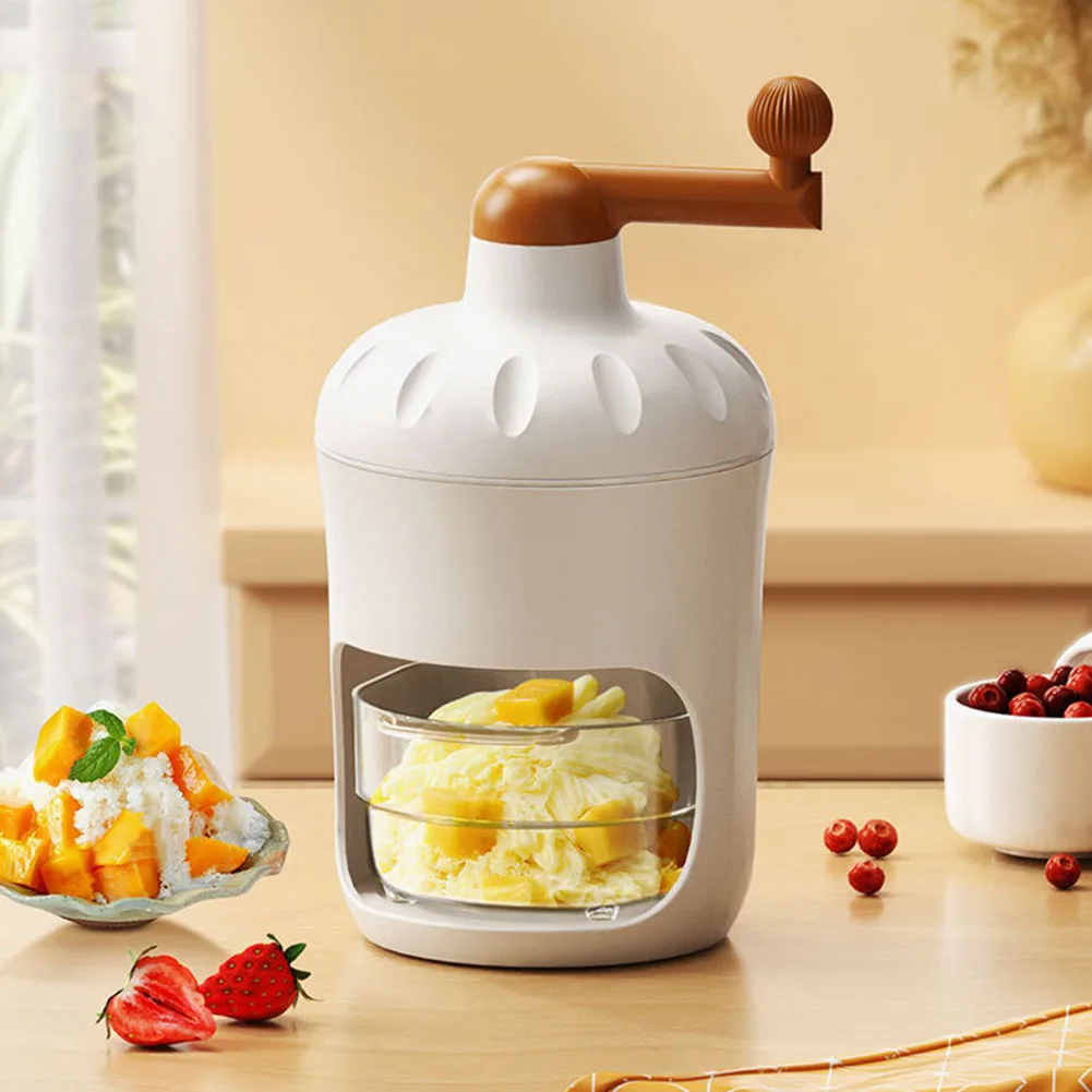 

Abs+stainless Steel Smoothie Machine The Whole Machine Can Be Washed Hand Ice Crusher Household Ice Maker Kitchen Supplies White