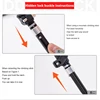 LIGHTEN UP 2Pcs Carbon Fiber/Aluminum Alloy Trekking Poles Collapsible Telescopic Sticks Lightweight Walking Hiking Stick Climb 5