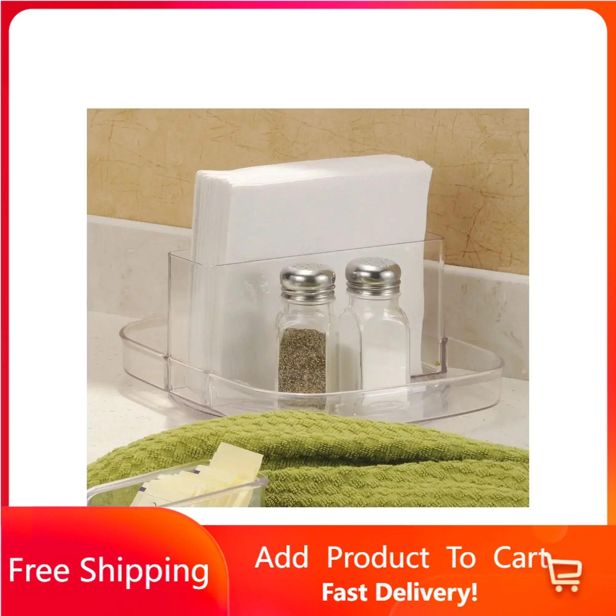 

Clear Plastic Linus and Condiment Spinner, Kitchen Organizer , Kitchen Organizer and Storage Container Rapid Transit Free Shippi