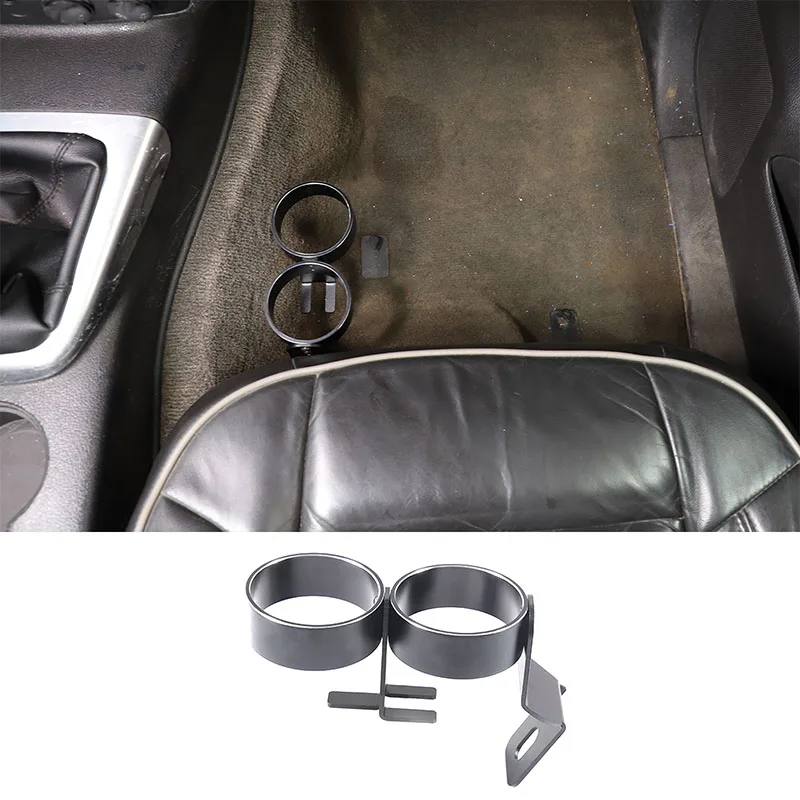 

Aluminum alloy black For 2005-2009 Hummer H3 car styling co-pilot water cup holder sticker car interior modification accessories