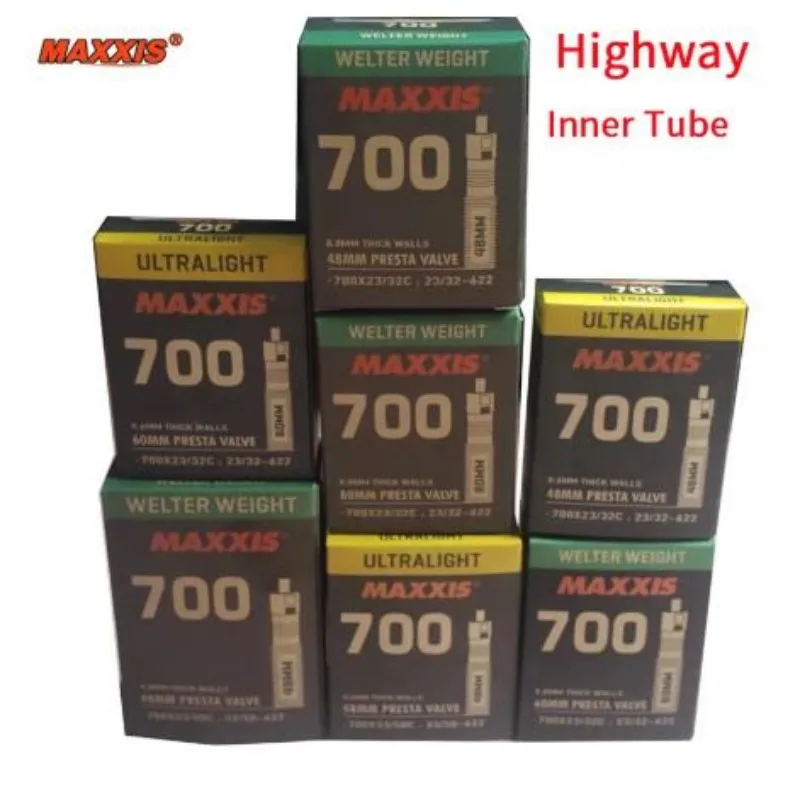 Maxxis Highway-Tubo Interior 700X2 3/32-33/50C, Tubos De Peso Soldador Y Tubos Ultraligeros, Varavolla Presta Con Nul Cleo De Vavul