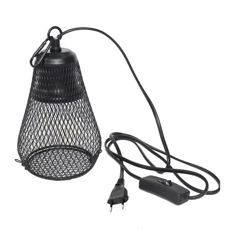 Reptile Anti-Scald Lamp Covers Heating Lamp Lampshade Ceramic Light Bulb Enclosure Safe And Durable Heating Lampshade for reptile heat lamp