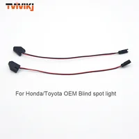 จอมอนิเตอร์จุดบอด OEM สีเหลือง/แดง1คู่แผ่นเรืองแสงช่วยตรวจจับระยะทางสำหรับรถยนต์โตโยต้าสำหรับ Honda BSD BSA BSM 1