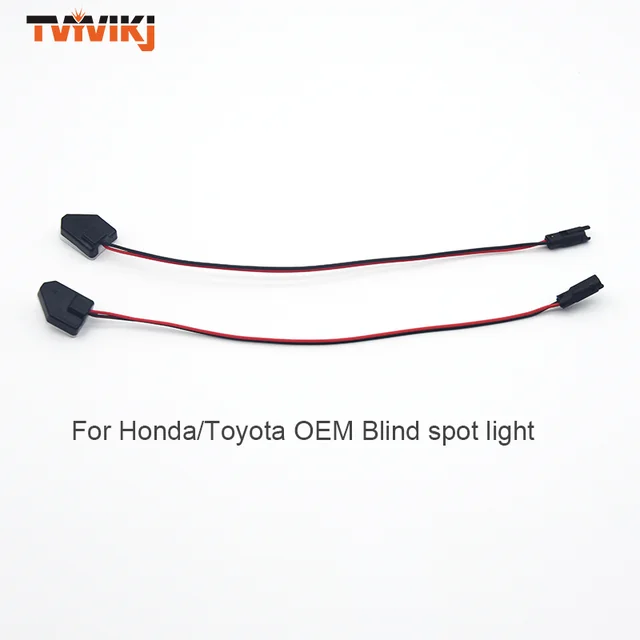 จอมอนิเตอร์จุดบอด OEM สีเหลือง/แดง1คู่แผ่นเรืองแสงช่วยตรวจจับระยะทางสำหรับรถยนต์โตโยต้าสำหรับ Honda BSD BSA BSM 1