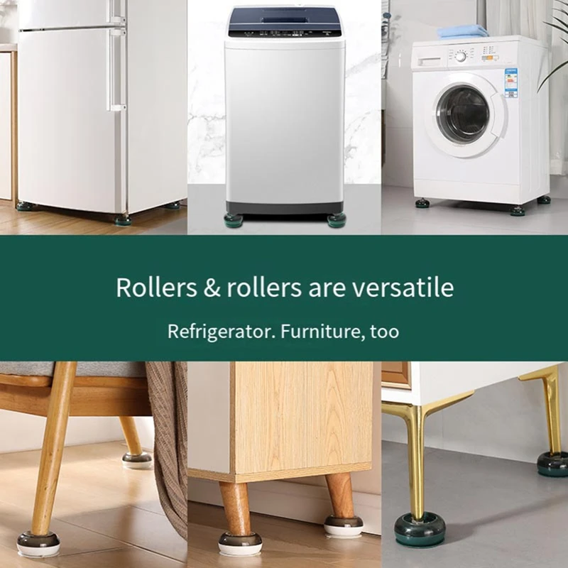 ABRU-8PCS Fixing Mat For Laundry Appliances Compatible Most Washers And Dryers Home Dormitory Office Accessory