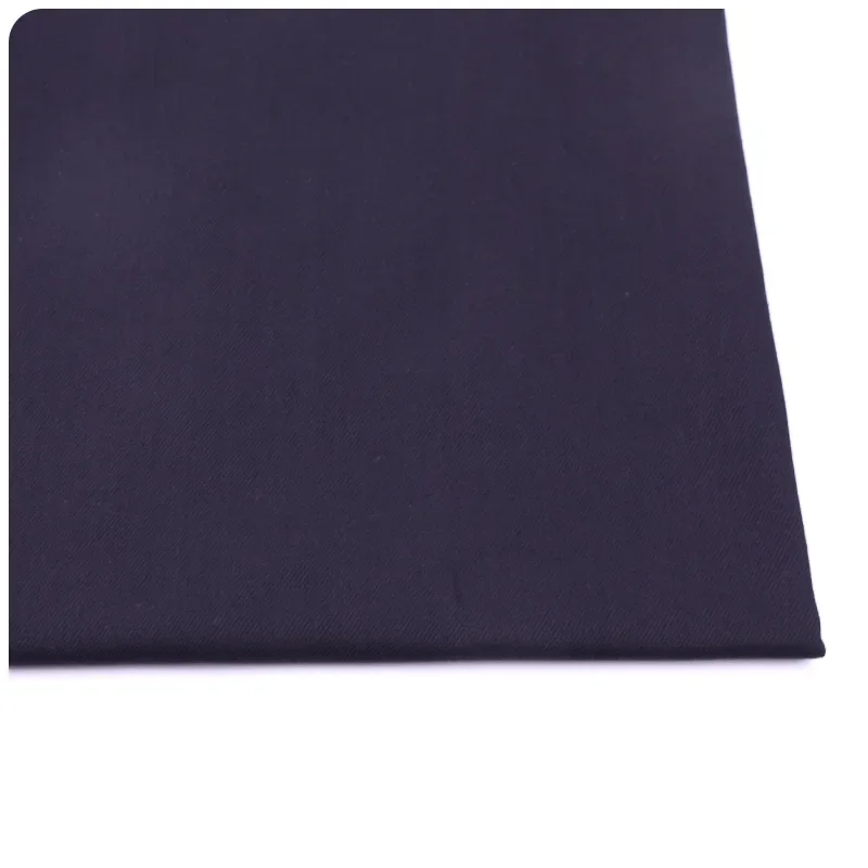 High Elasticity Denim Fabric for Kids' Clothes Outerwear Yoga Wear 7 Strips 11.5 Oz Black Bottom Black Face Jeans Material