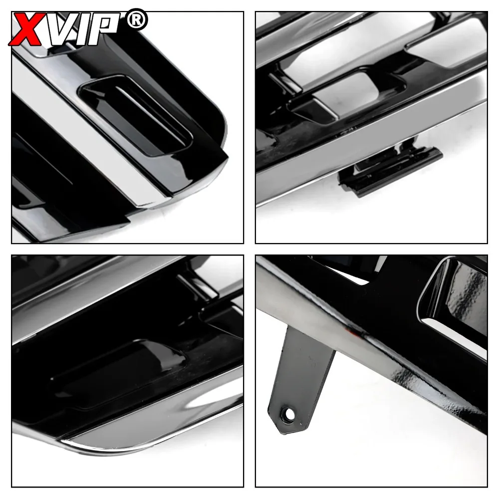 XVIP 크롬 블랙 A - 스타일 레이싱 그릴 실버 범퍼 그릴 (메르세데스 벤츠 ML-클래스 W164 2005-2008 ML320 ML350 ML500 ML550 용)