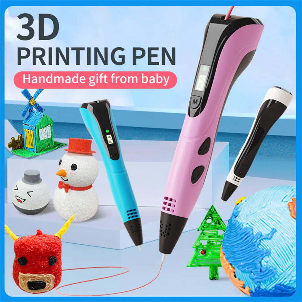 2022 nuova penna per stampa 3D Set di penne 3d per bambini bambini fai da  te compleanno per bambini regalo creativo di natale con scatola di  imballaggio in filamento PLA - AliExpress