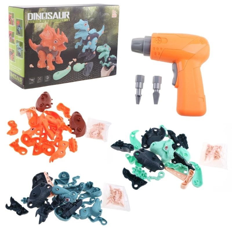 

Interactive Electric Drill Dinosaur Egg Toy Dinosaur DIY Boy Set Deformation Toy