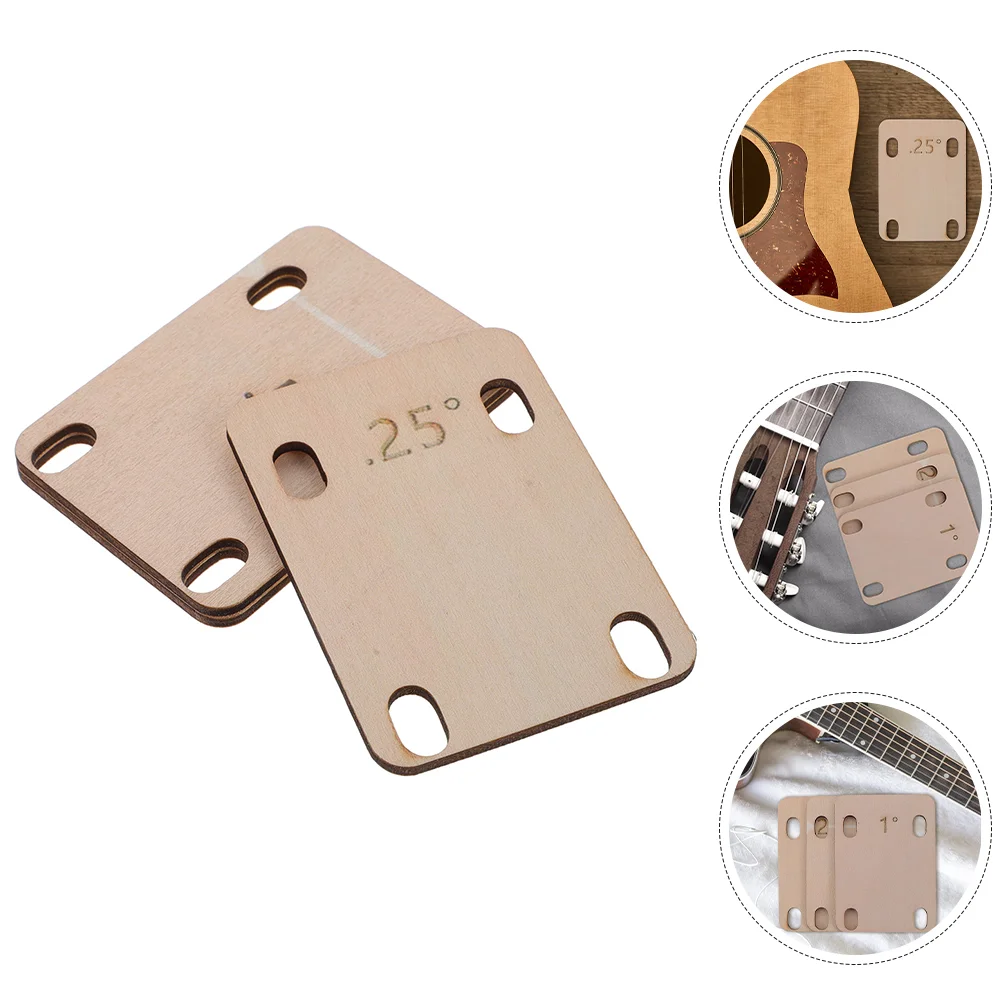 Adjusting Washer Guitar Spacers Accessories Neck Shim Wooden Acoustic Parts Bass 3 Pcs guitar accessories