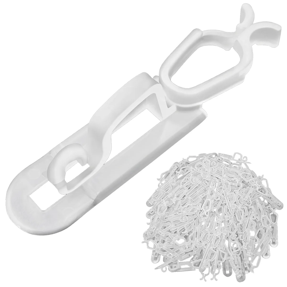 

Christmas Light Clips All in One Clips 100Pack, Universal Gutter and Shingle Clip Hooks for Hanging C7, C9 and Lights