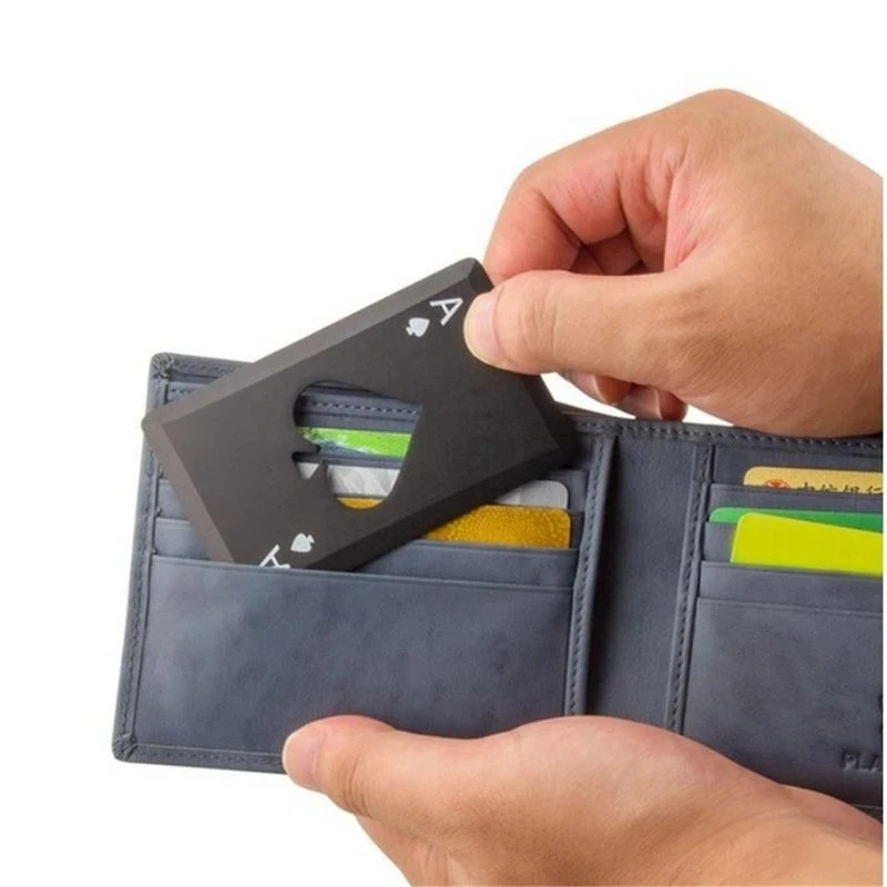 Stainless Steel Metal Poker Game Waterproof Blackjack Game Toss Card Poker Opener playing cards,poker set