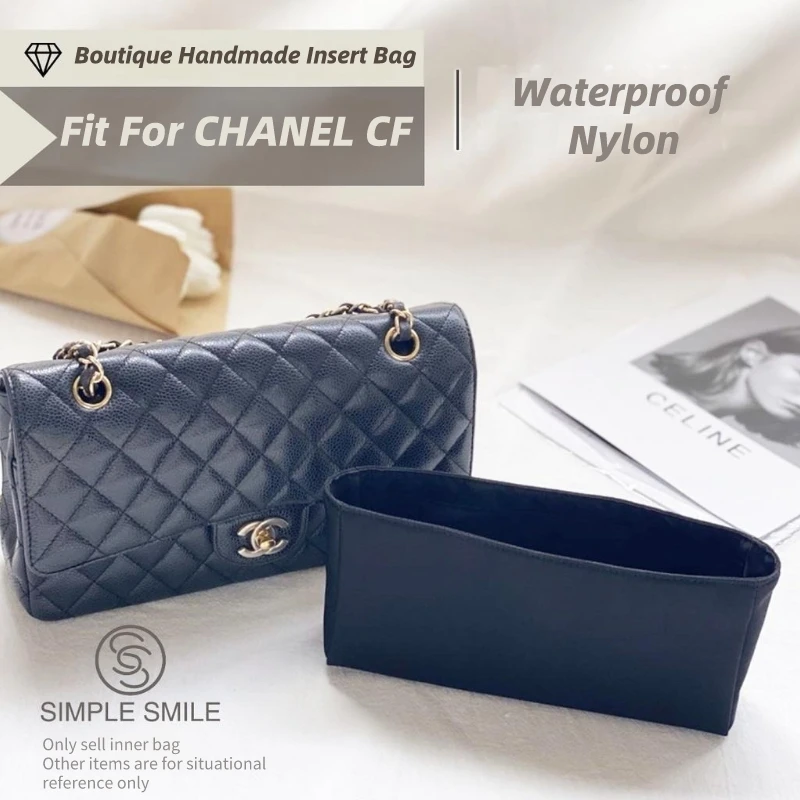 For CHANEL CF Mini20/23/25/30 Make up Organizer Felt Cloth Handbag