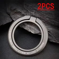 Magnetic Finger Ring Holder and Stand (2PCS Grey)