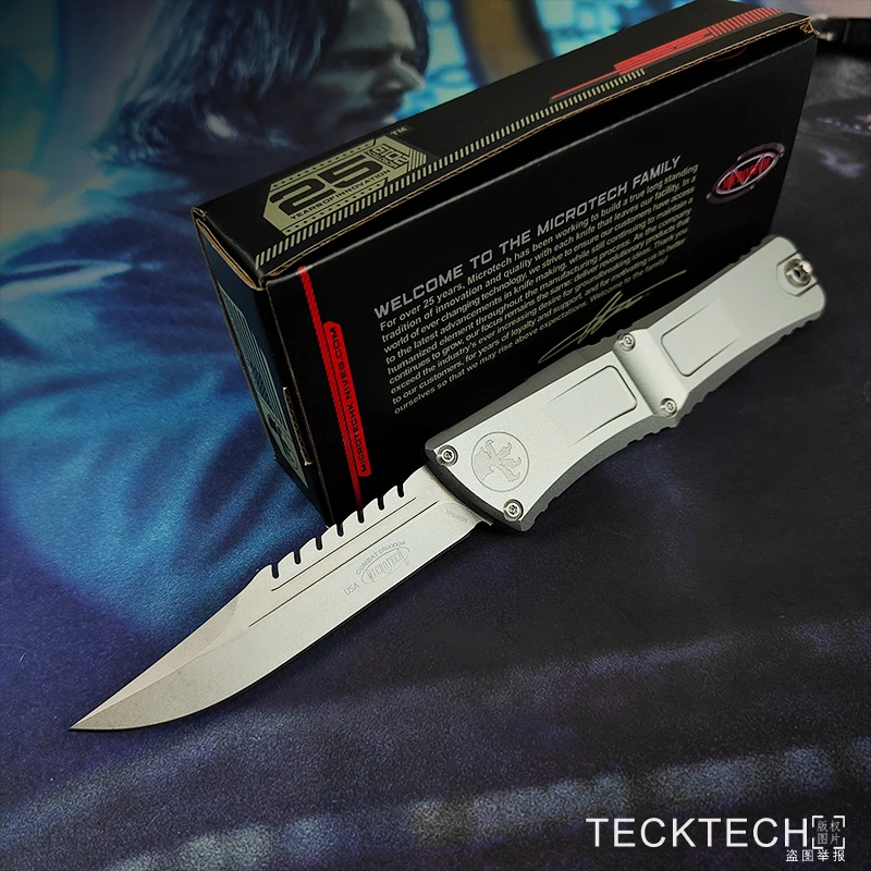 GEN 3 COMBAT TROODON 3 Knife Interceptor Blade MICRO TECK TECH M390 CNC Aluminum EDC Self Defense Tactical Pocket Knife TECKTECH 3