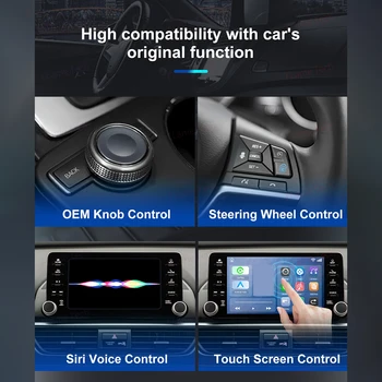 Carplay Android Auto Wireless Adapter Smart Car AI Box Support Netflex Youtube Streaming Box All in1 for Apple Samsung Xiaomi