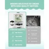 Homemade Ice Cream Maker 2 Quart Double Insulated Bowl Gelato Sorbet Frozen Yogurt Easy Operation Safe Healthy Stylish Blue 5