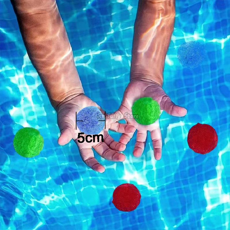 Reusable Waterballoon Cotton Absorbent Ball Outdoor Toy for Kids Pool Beach Bomb Balls Summer Water Battle Anti Stress Game Gift