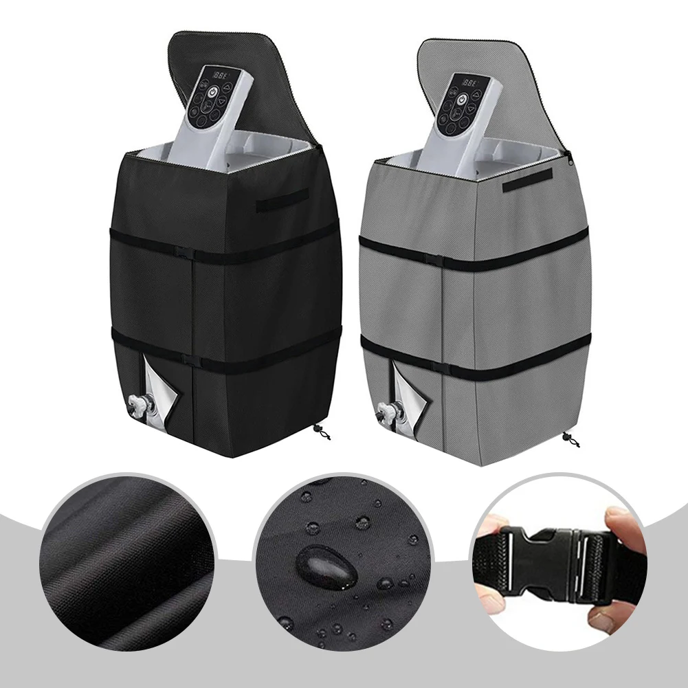 1Pcs Universal Inflatable Spa Water Heater Pump Cover For Hot Tub 43x38x54cm 420D Silver Coated Water Heater Pump Cover mini water heater
