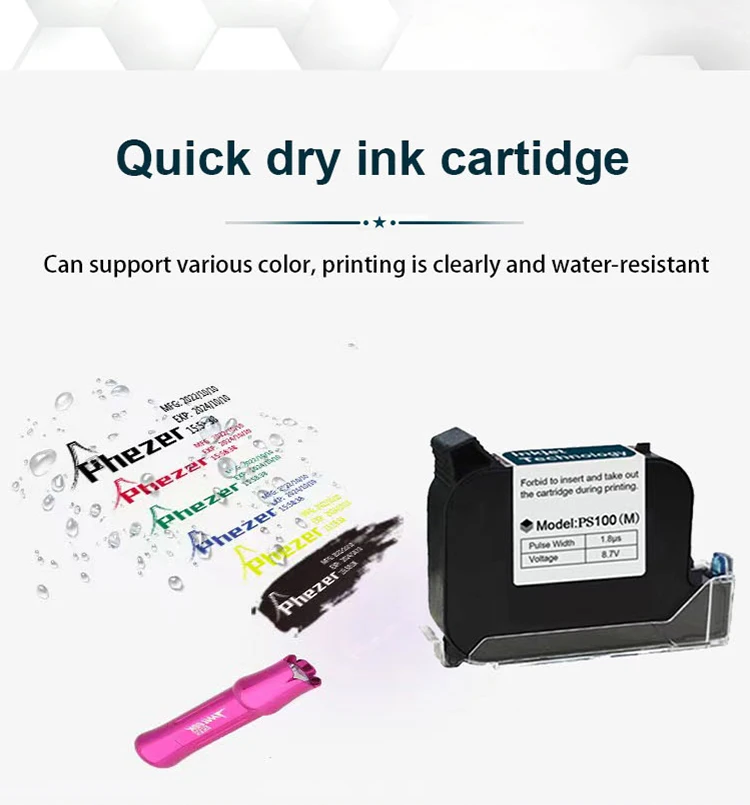 PC11Plus 12.7/25.4mm Mini Printer Portable Printer QR Bar Batch Code Date Number