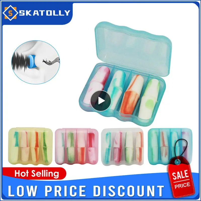 

Soft Earplug Sleep Noise Prevention Mute Earplugs Study Sleeping Sound Insulation Snore Noise Reduction Improve Sleep Dropship