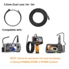 TESLONG 3.9mm 5.5mm 8mm Single/Dual/autofocus Lens Tube Camera Car Pipe Digital Inspection Borescope For NTS450A NTS300 NTS500 6