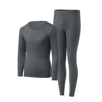 Sous-vêtement thermique ultra-fin pour hommes, 1 pièce, haute élasticité, grande taille, température constante, sans couture, manches longues, ensemble de fond 5