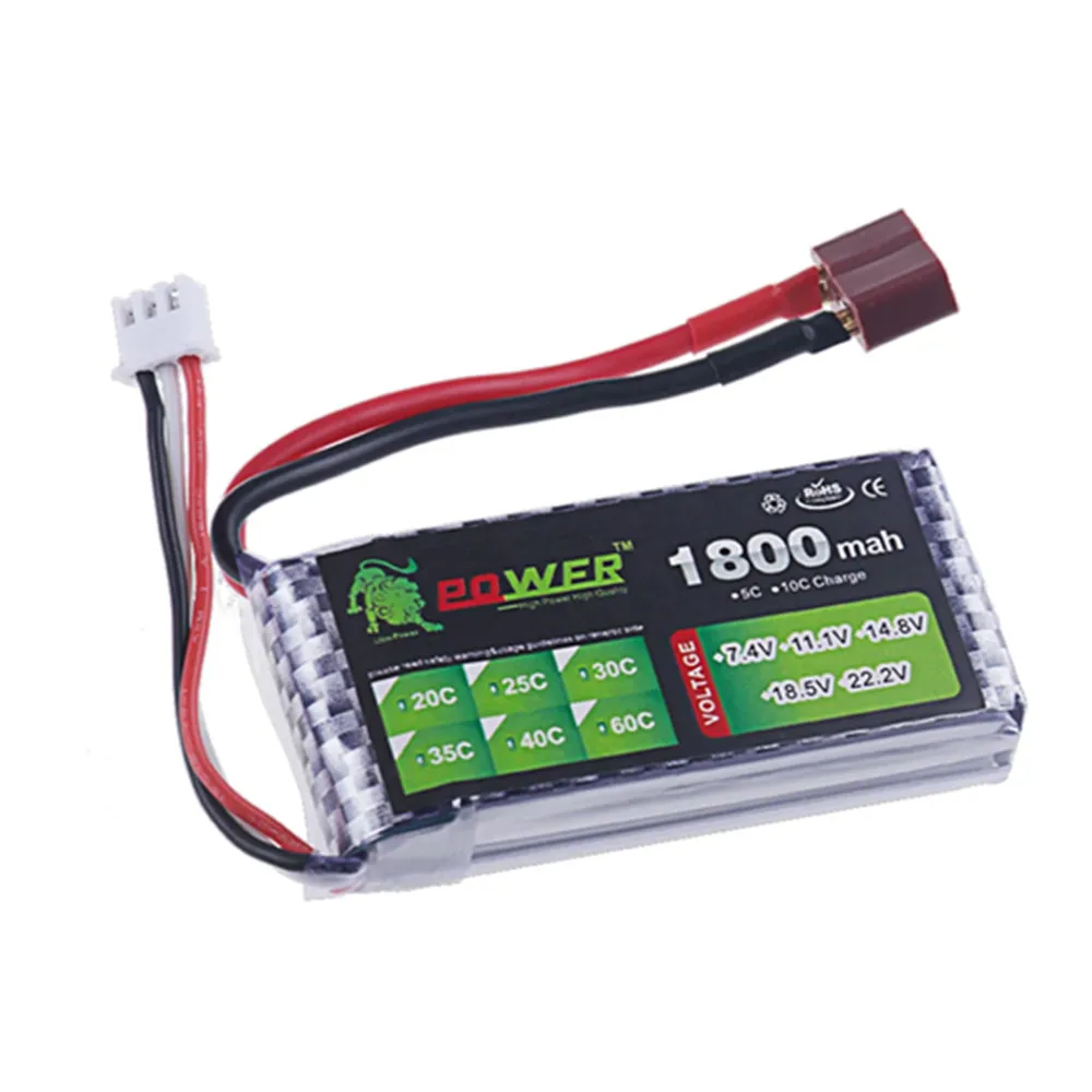 Batterie LiPo 11.1V 1500-3000mAh RC pour Drone Voiture Avion