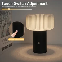 Table Lamp Wireless Bedside Lamp with Touch Control Mushroom Lamp LED Night Light for Bedroom Living Room 1