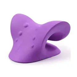 Ultimate Relaxation Massage Pillow for Neck, Shoulder, and Back Pain Relief (Purple)