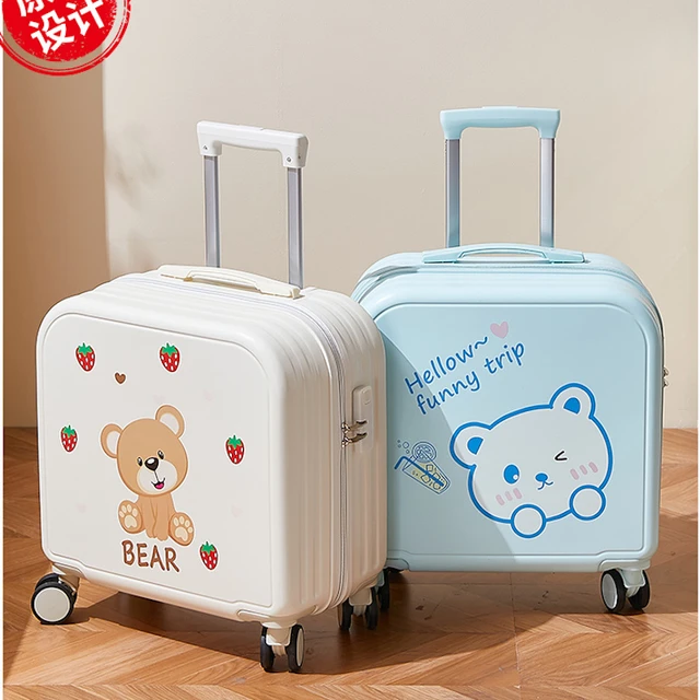 2 PCS Kids Luggage Set Carry on Luggage Travel Suitcase with