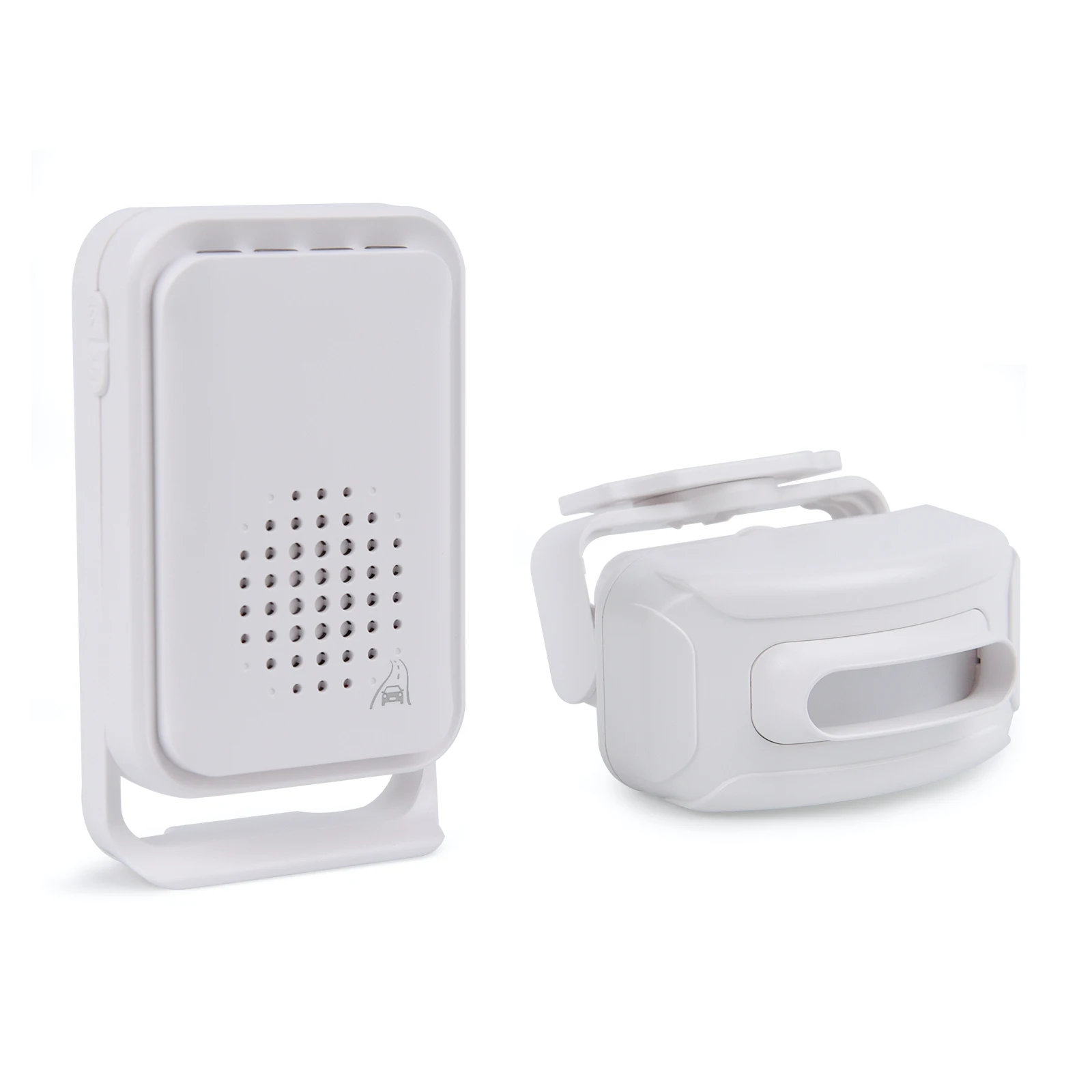 Meichoon, Sistema Di Allarme Wireless Per La Sicurezza Domestica Con Sensore Di Movimento, Campanello Per Porta D'ingresso, Stanza Interna, Vialetto, Cassetta Postale Con 1 Sensore E 2 Ricevitori - Foto 3