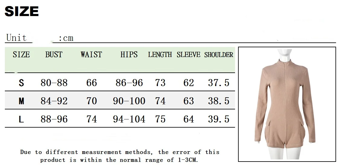 BKLD Zipper Long Sleeve Pockets Sexy Solid Color Elastic Shorts Jumpsuit Women Clothing 2023 New Arrivals One Pieces Romper