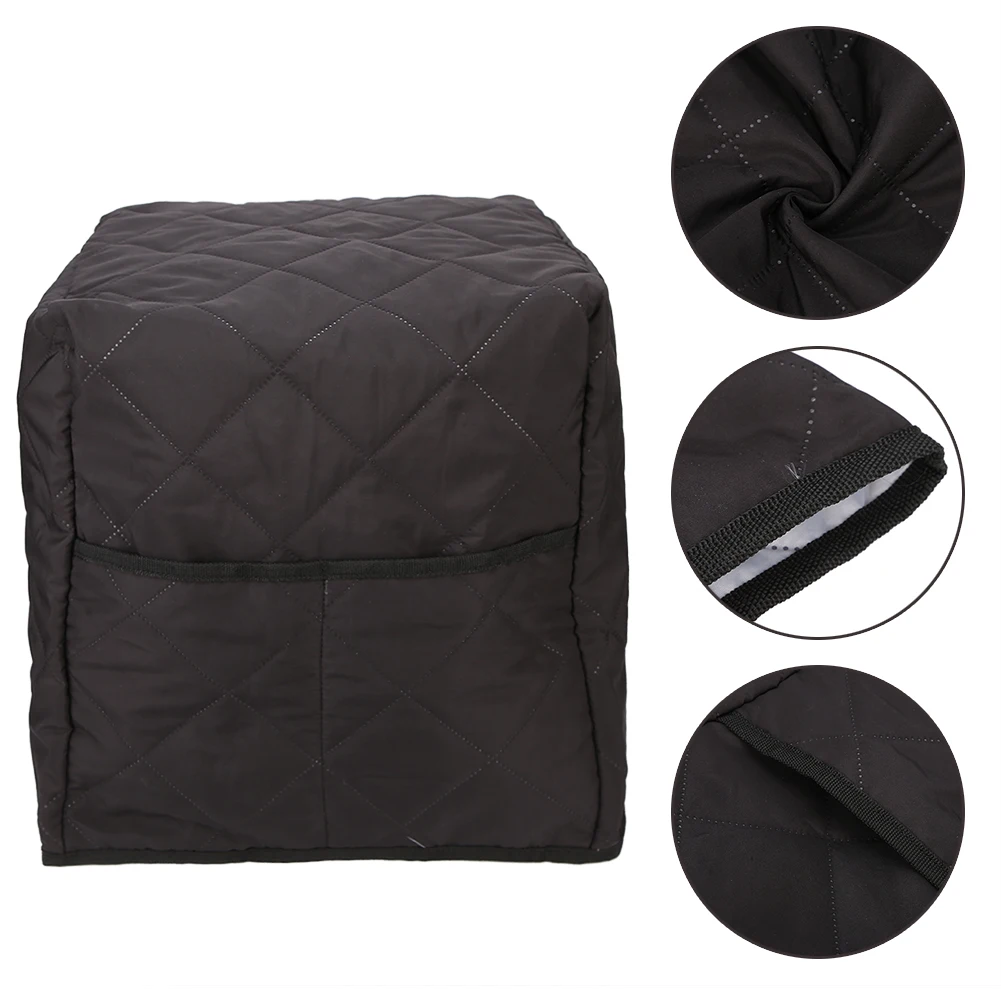 Soft Cotton Coffee Machine Cover Coffee Maker Household Appliance Black Protective Dust Covers