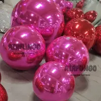 Hot Sales Cheap Colorful PVC Inflatable Reflective Ball /Inflatable Christmas Mirror Sphere/Inflatable Sphere Mirror Balloon 2