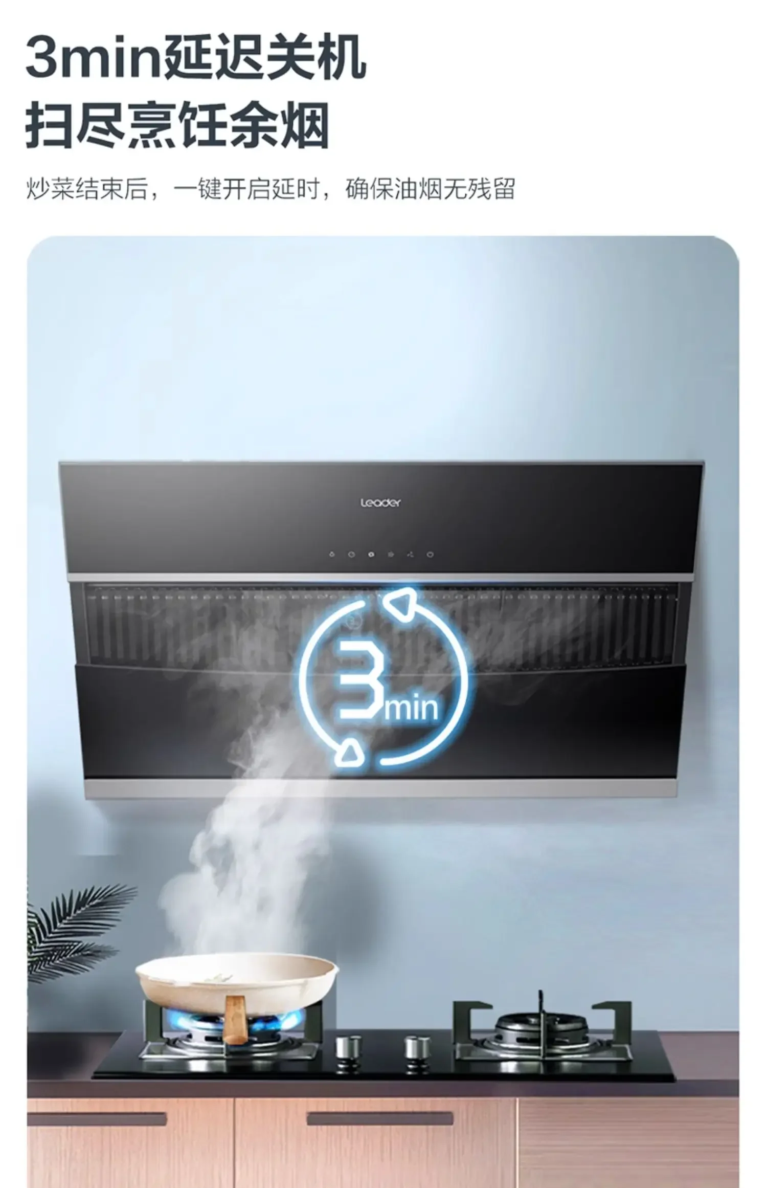 220V Powerful Haier Kitchen Range Hood with Side Exhaust and Leader Smart Features 5