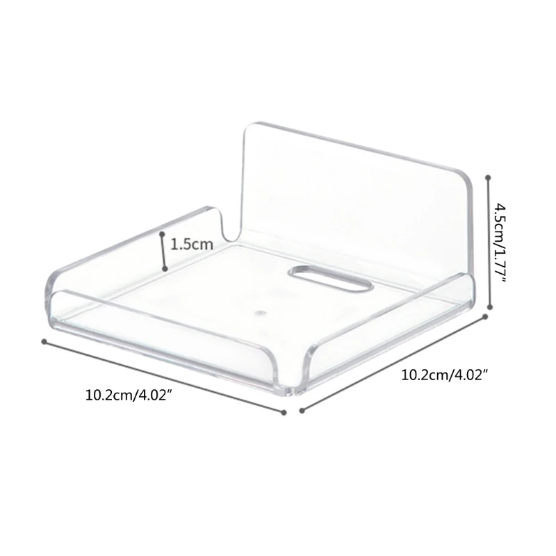 2pcs Acrylic Wall Mount Camera Stand Universal Multifunctional Wall Shelf Bracket No Drill Indoor Security Camera