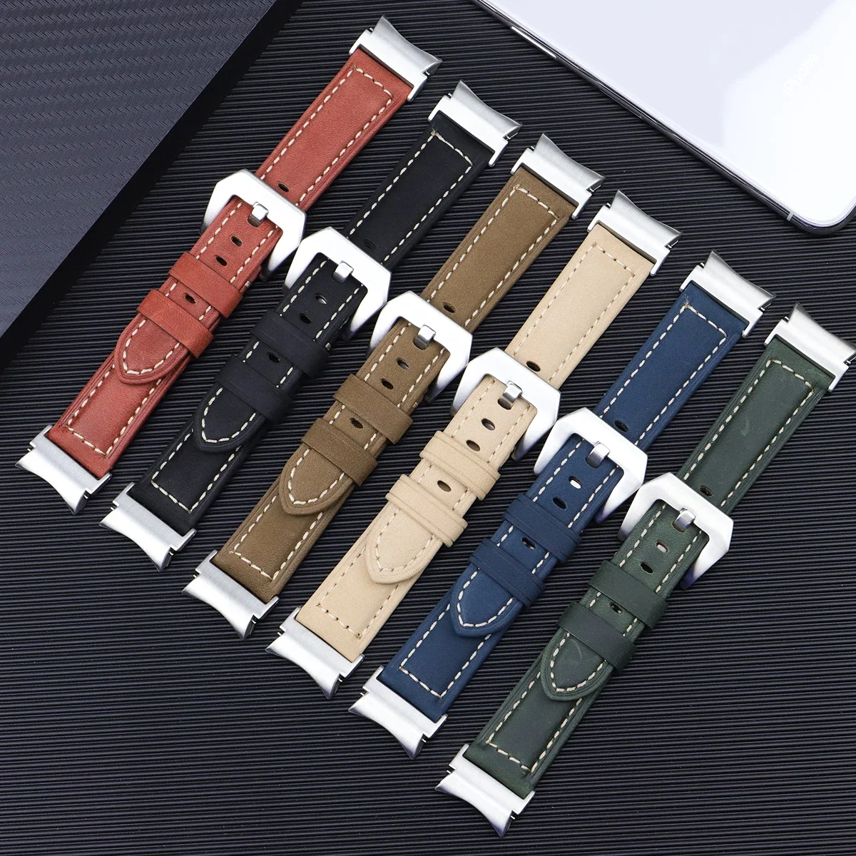 Elegant 20mm Quick Fit Leather Watch Strap