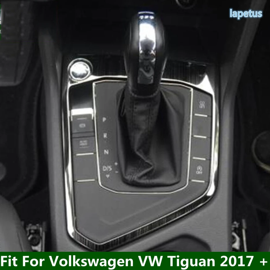 Transmission Shift Gear Box Panel Decoration Cover Trim LHD For Volkswagen  VW Tiguan 2017 - 2021 Car Refit Garnish Accessories