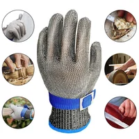 Stainless Steel Gloves Anti-cut Wear-resistant Slaughter Gardening Hand Protect Working Gloves Metal Mesh Butcher Kitchen Gloves 1
