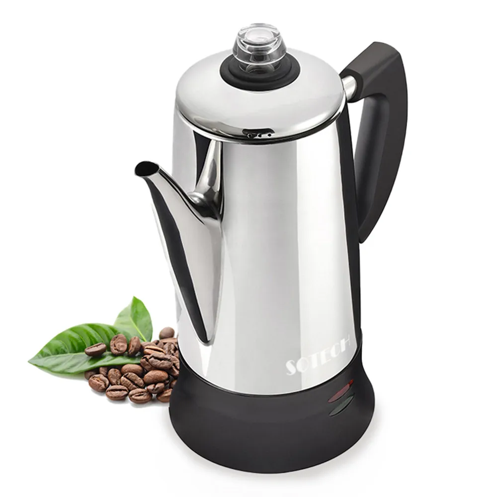 StainlessSteelElectricCoffeePercolator110v220vCoffeeMakerPot