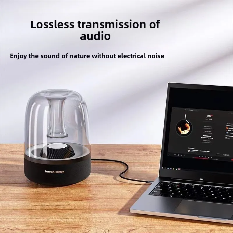 Premium USB-C to 3.5mm Audio Adapter – High-Fidelity AUX Cord for Car Speakers & Headphones