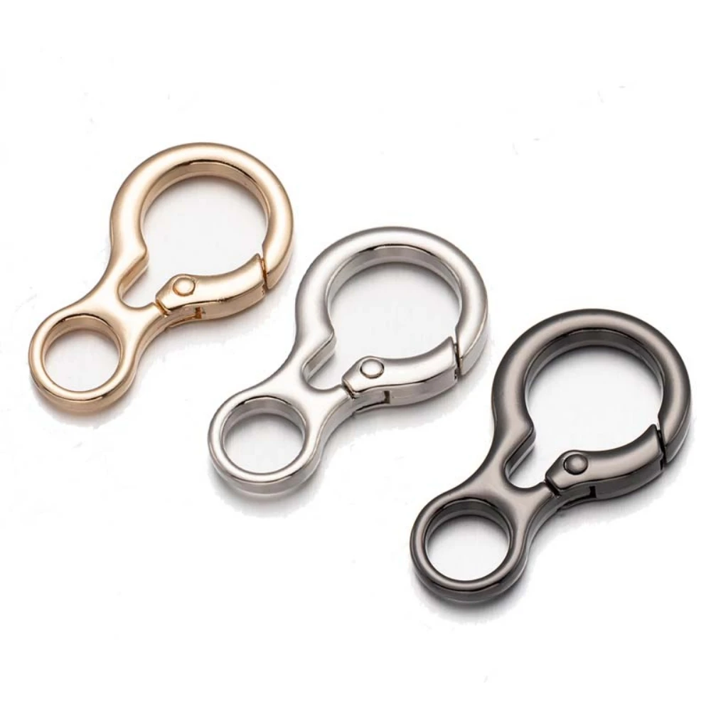 5 stücke 21x37mm Trigger Snap Schnalle Haken Clip Frühling Ring Für DIY Schlüsselring Handwerk Schmuck Machen liefert Handgemachte Armaturen