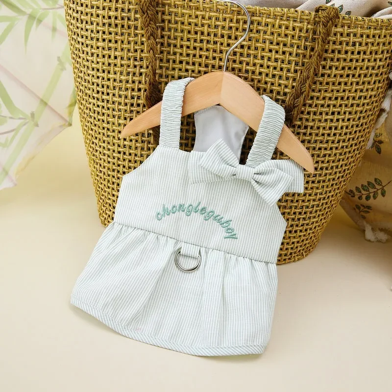 Summer Korean Dog Clothes Bichon Frize Pomeranian Sexy Suspender Skirt Ragdoll Cat Short Cat Skirt Pet Clothes