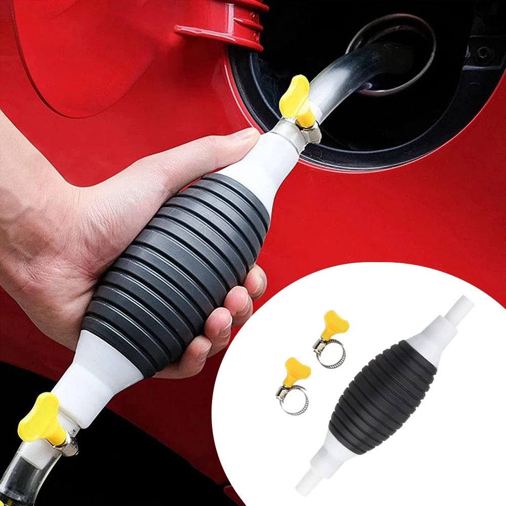 Pompe Manuelle Siphon Pour Carburant Ou Liquides | Transfert Facile Et Propre | Kit D'aspiration Haute Qualité