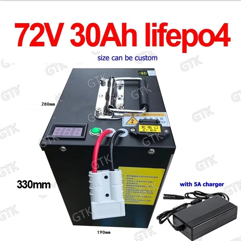 Batería de litio LiFePO4 de 72V 30Ah con alta capacidad - MANLY