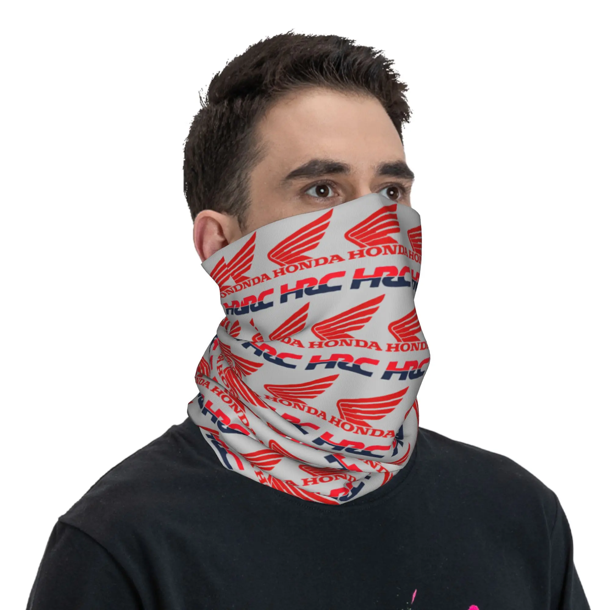 Bandana Neck Warmer Custom H-Hondaes Men Women Winter Ski Hiking Scarf Gaiter Motocross Racing Face Cover